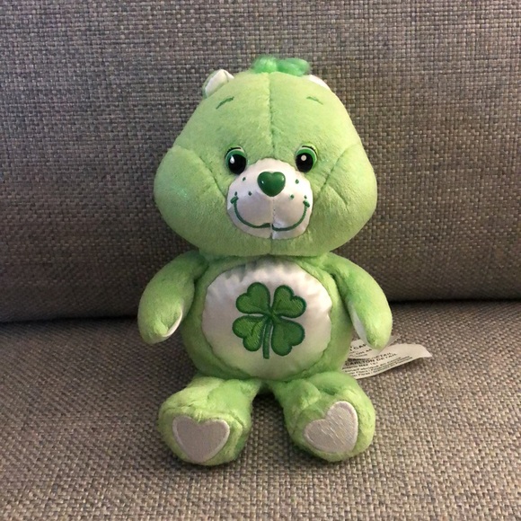 CARE BEARS- GOOD LUCK SHAMROCK 8 INCH CARE BEAR FROM EARLY 2000’S - Picture 3 of 14